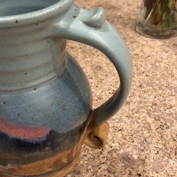 Hand Made in Yellowstone Pottery Pitcher - Picture 6 of 16